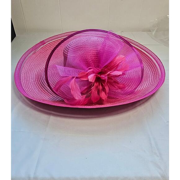 Bellissima Millinery Collection Women Wide‎ Striped-Brim Hat 100% Polypropylene main image 4